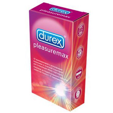 Презервативы Durex Pleasuremax рельефные, 12 шт 8103507 - Durex - Ребристые презервативы - Купить
